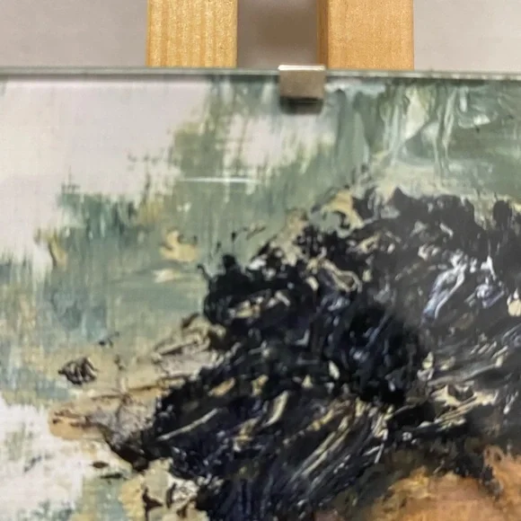 Abstract Angel Wall Art Print Framed-Greens and White made from my original art. - Picture 5 of 5